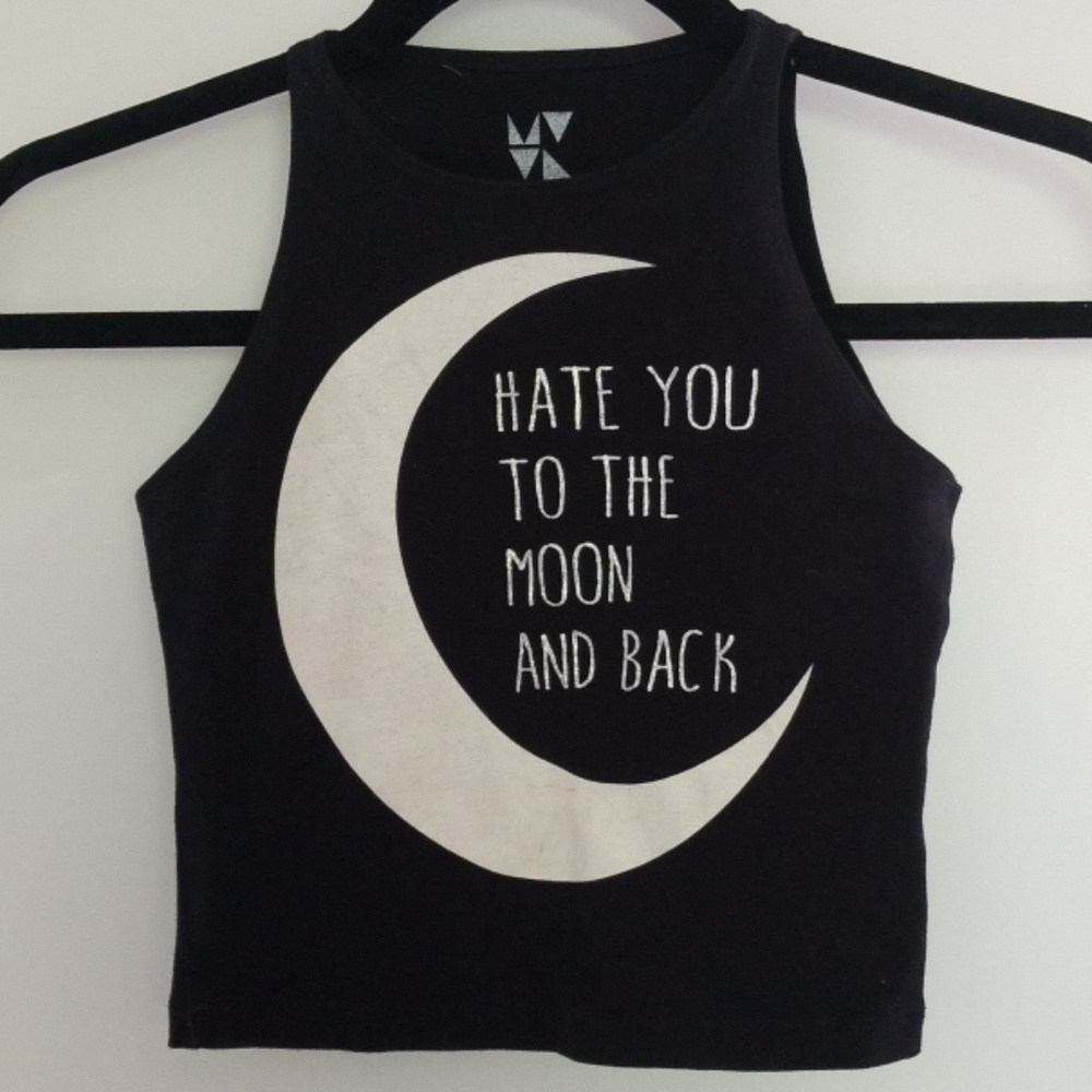 Witty Graphic Crop Tank